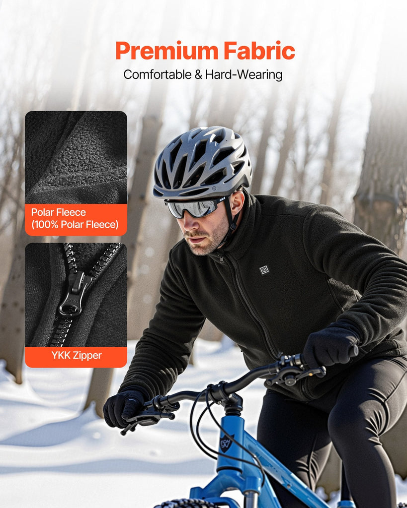 Heated Fleece Jacket Men | Heated Hoodie | AppealWear