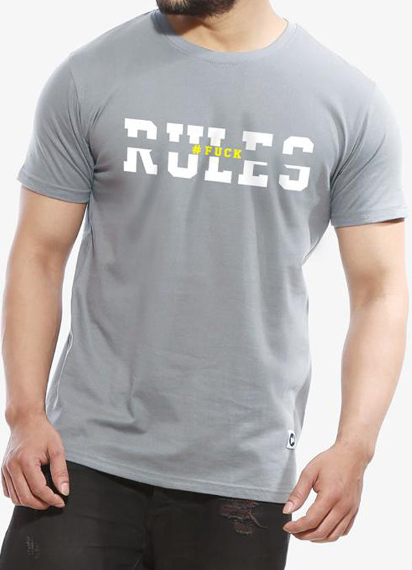 Funky Half Sleeve T-Shirt | Grey Cotton Tee | AppealWear